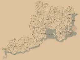 Red Dead Redemption 2 - Carte officielle